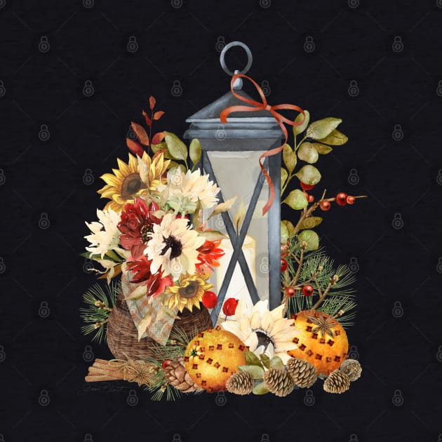 Fall Lantern A by Jean Plout Designs